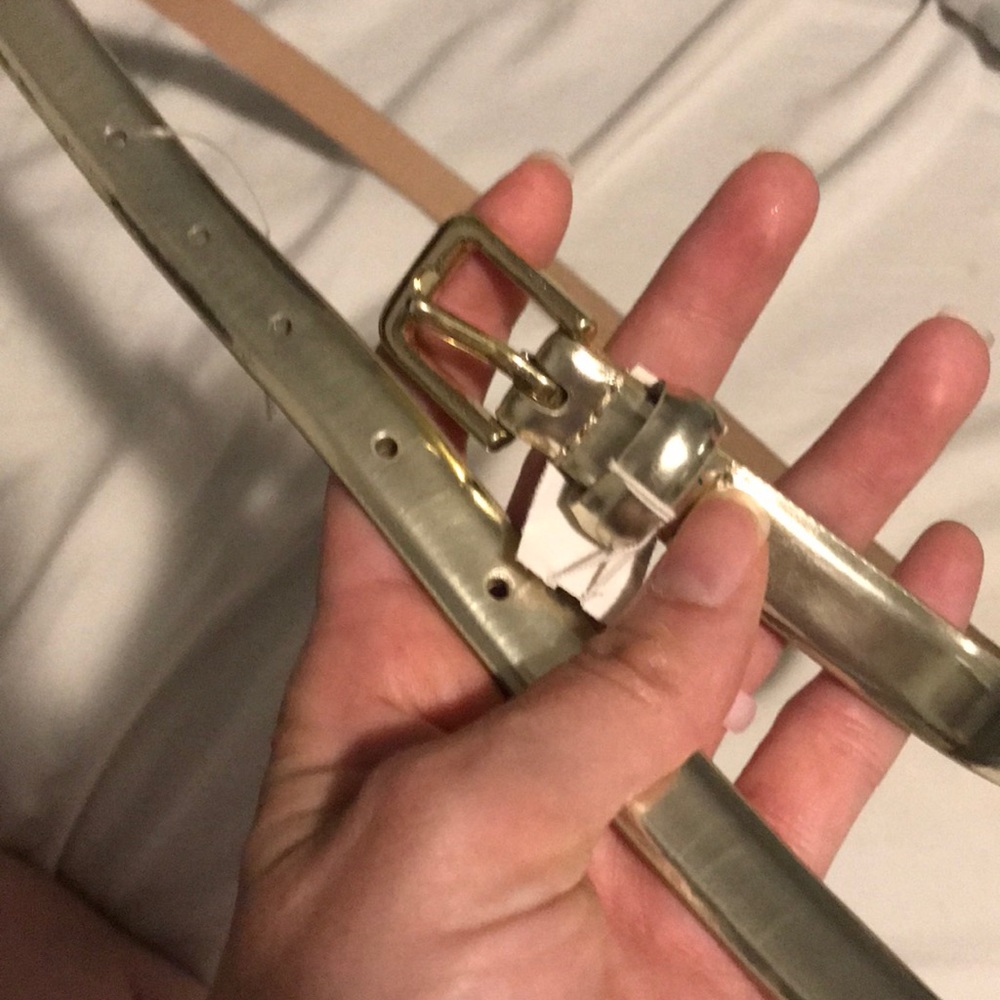 Jcrew gold belt